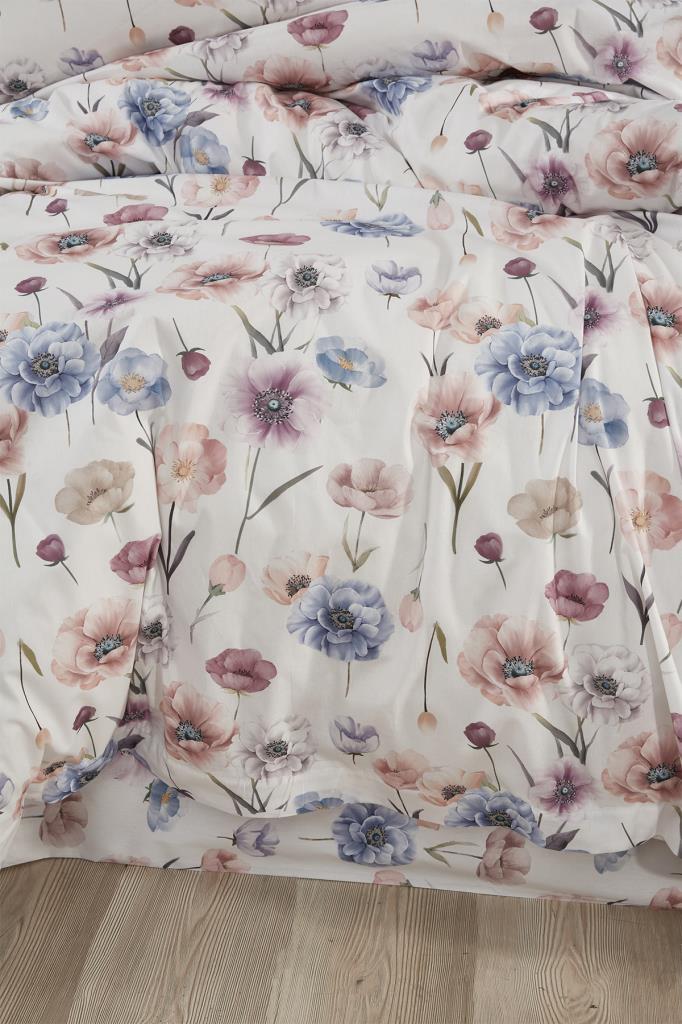 Set de lenjerie de pat Ekin 4 buc, husă de plapumă, cearșaf de pat, față de pernă, dimensiune dublă, cu model, nuntă, utilizare zilnică