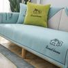 Baumwolle Leinen Sofa Matte Feder Anti-Rutsch Staubdicht Bequemes Sitzkissen Einfache Heim Wohnzimmer Dekoration Rückenlehnenbezug
