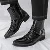 High Quality Chelsea Leather Boots for Men Fashionable Designer Mens Casual Leather Shoes Business Dress Shoes Zapatillas Hombre