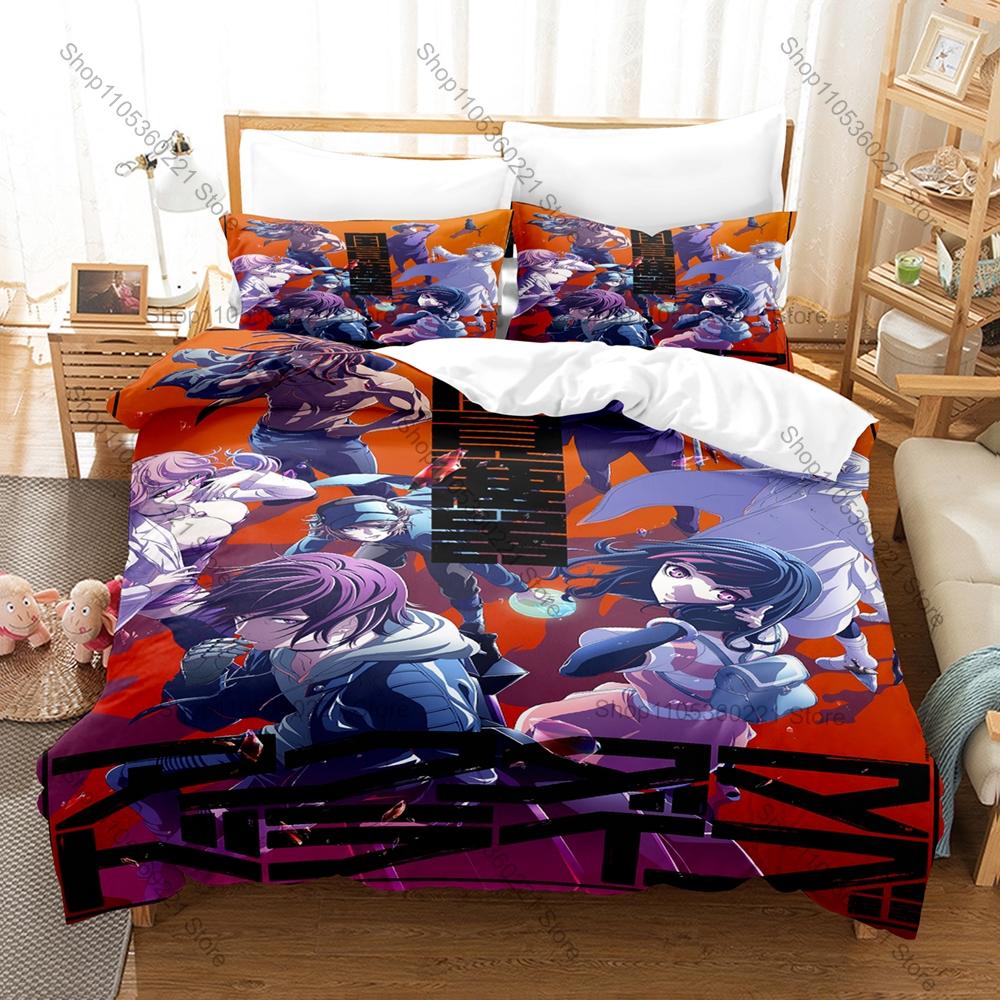 Cool Personality Akudama Drive Bedding Set New 3D Printed Anime Duvet Cover Set Soft Comfortable Bed Cover Home Decor