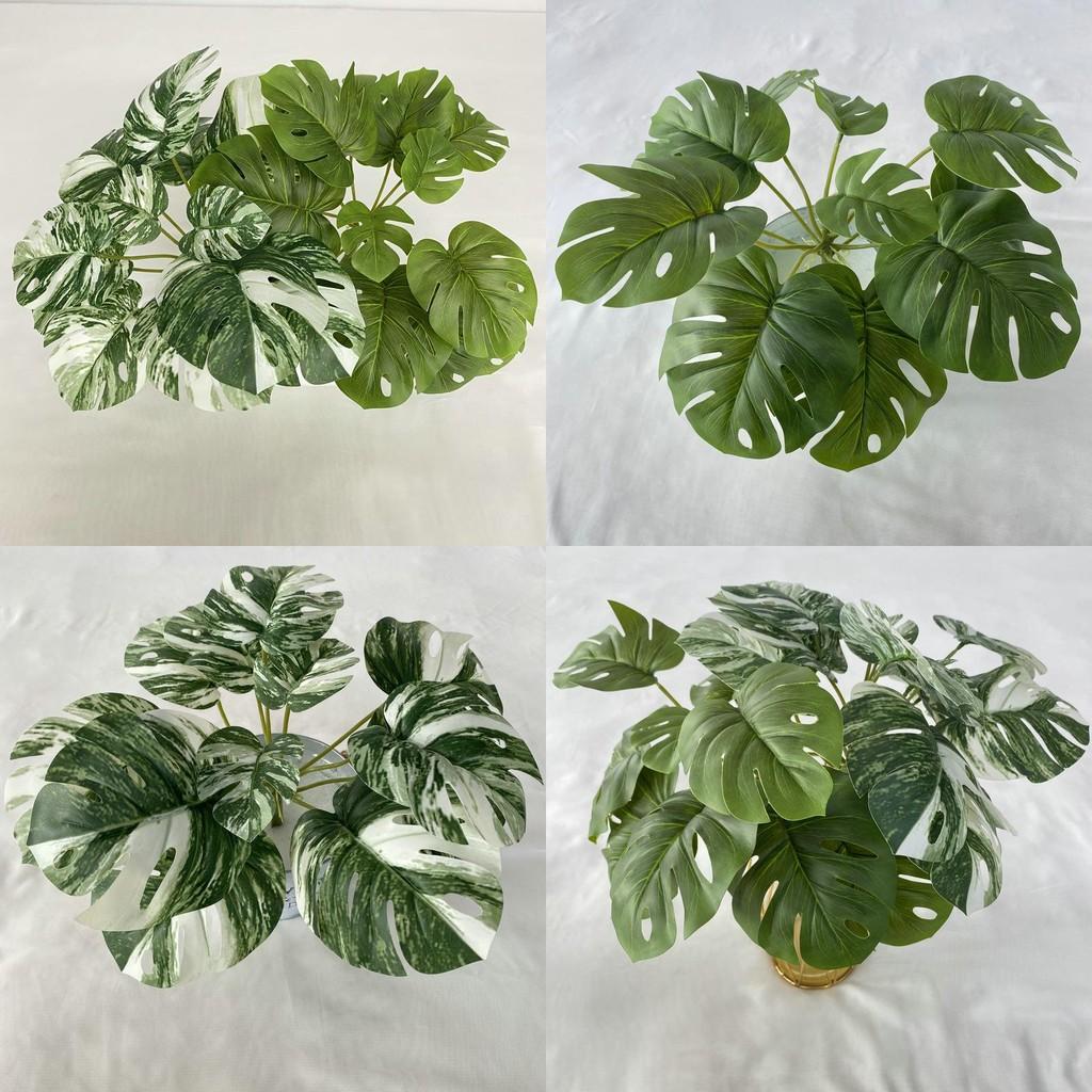 Leaf Realistic Monstera Party Decor Greenery For Home Table Wedding Gift