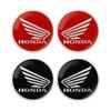 Pair 3D Motorcycle Modified Car Sticker Metal Aluminum Round Decal Motorcycle Stickers For Honda CRF CB CR UXR CRM CBR