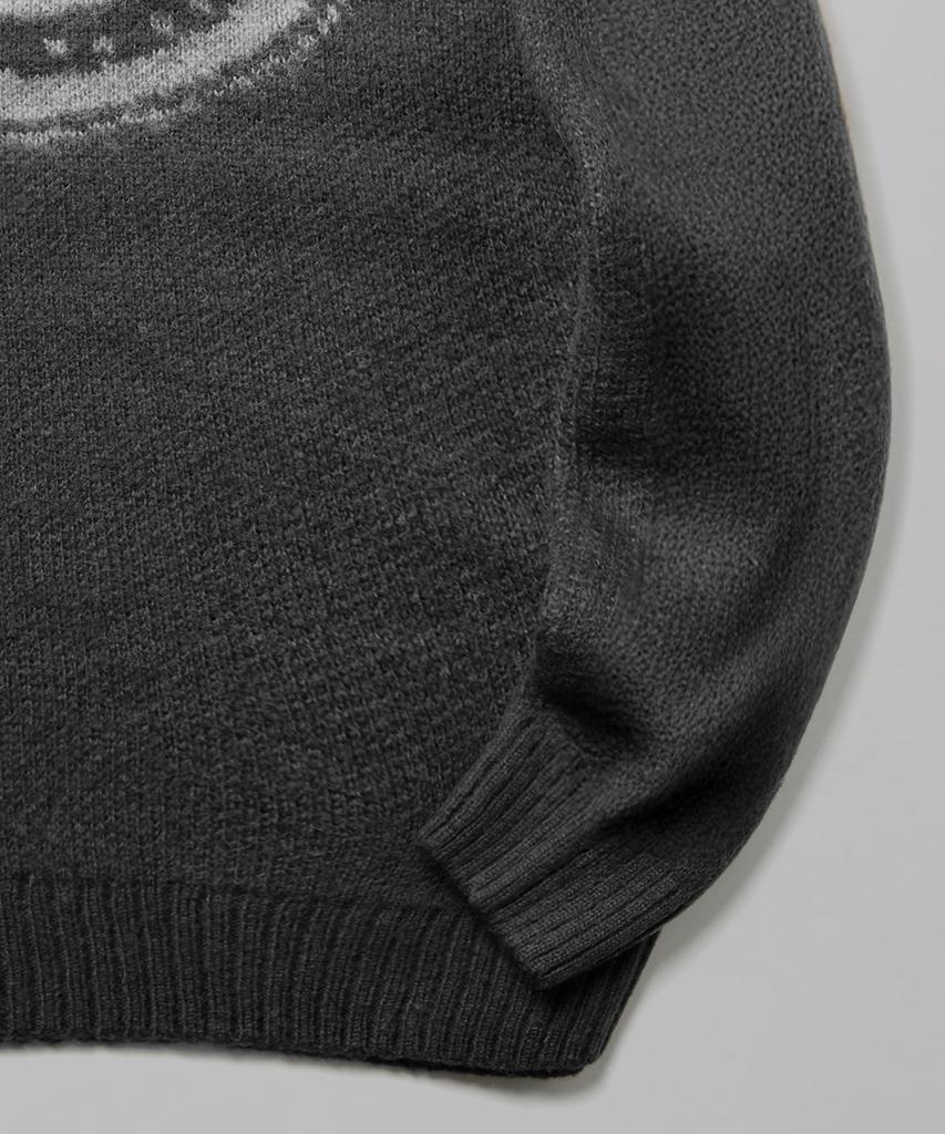 DICKIES Big Logo Hairy Knit Gray