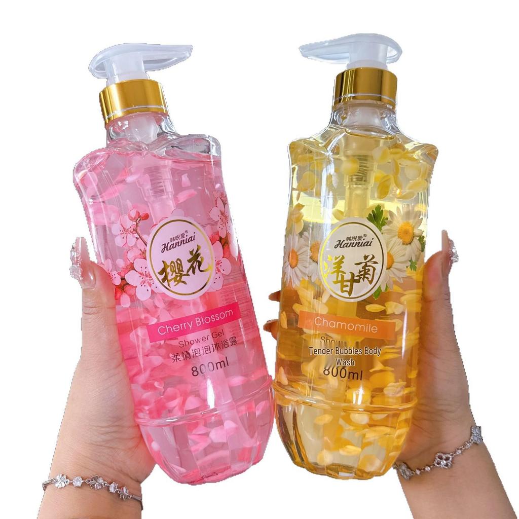 Hanniai Refreshing Moisturizing Exfoliating Shower Gel with Long-Lasting Fragrance and Deep Cleansing - In Stock