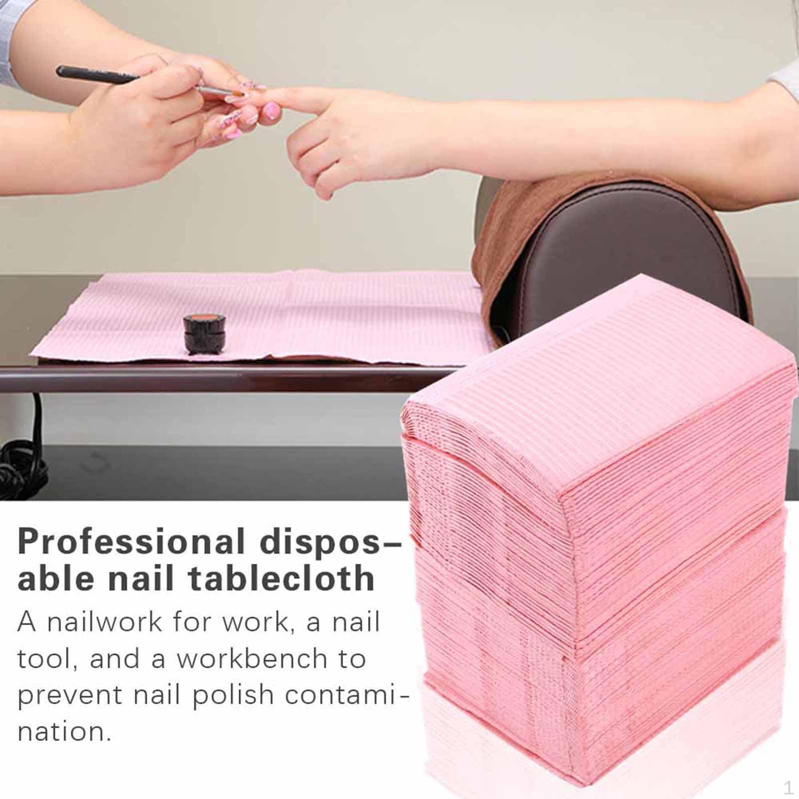 

Table Pads, Mat Waterproof Manicure Hand Rest Cushion Paper, Nail From Contaminating the 125pcs