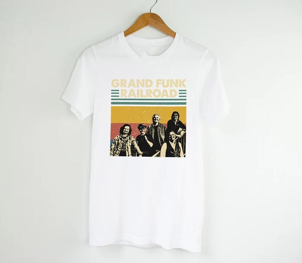 

Grand Funk Railroad Retro WHITE SHIRT cotton unisex S to 5Xl Unisex T-Shirt M