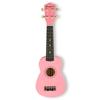 Suprimo Uk21 Set Pk Ukulele Sopran 21" Rosa Holz Tasche 3 Plektren Ersatzsaiten Stimmgerät Set Für Kinder Zum Lernen