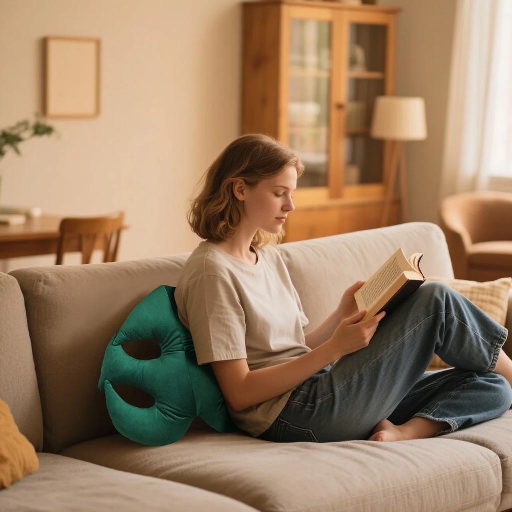 Neuartiges Kissen in Pflanzenform, ein Muss zum Entspannen zu Hause