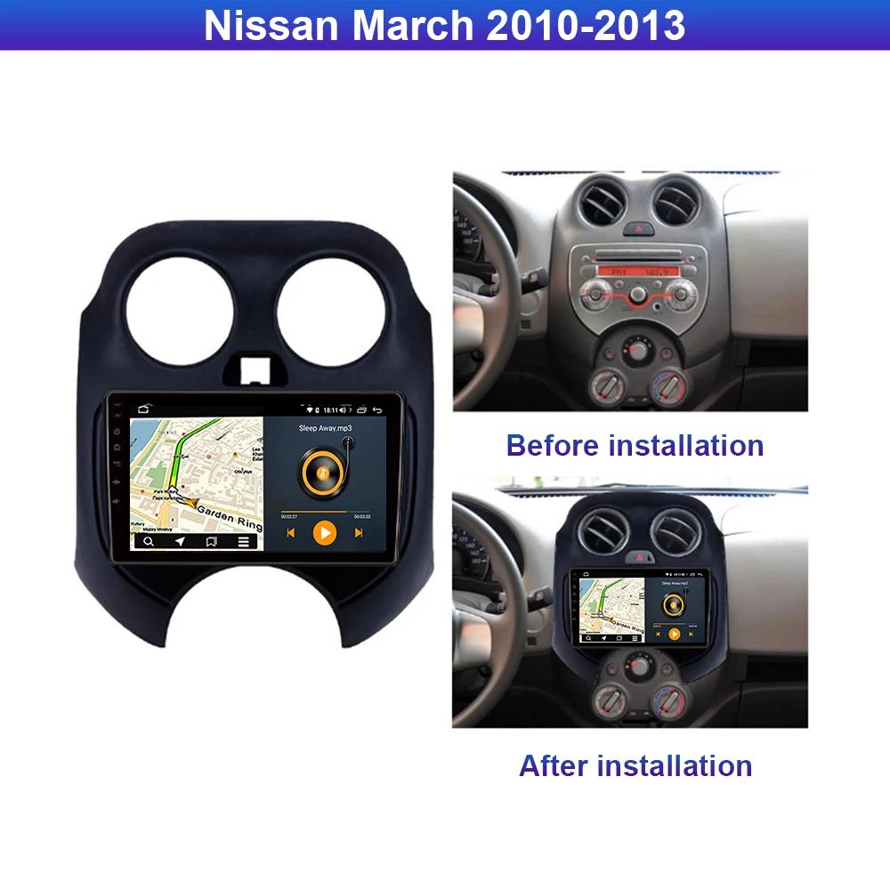 Android Carplay Auto For Nissan March K13 2010-2013 Car Radio Navigation GPS Head Unit BT Multimedia Video Player DSP Stereo