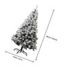 1Pcs Simulation Artificial Flocking Christmas Tree Decor Festive Holiday Party Xmas Tree Adornment Indoor Use