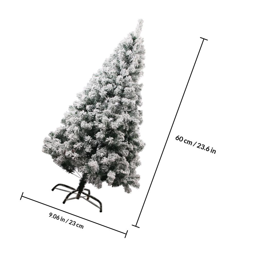 1Pcs Simulation Artificial Flocking Christmas Tree Decor Festive Holiday Party Xmas Tree Adornment Indoor Use