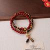 Natural Nanhong Agate Bracelet, Tiger'S Eye Stone Blue Water Jadeite Bracelet. Fashion Women Daily Jewelry Lucky Gift