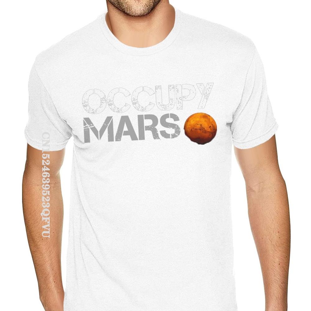 Family Elon Musk Occupy Mars Tshirt Vintage Fashion CCCP Cotton Male Plus Size Black T-Shirts Camisa Streetwear