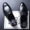 2025 Wenzhou Leather Shoes Men's Genuine Leather Business High-end British Style Men's Shoes Dress Commuter Wedding Derby Shoes Black