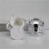 Acrylic Crystal Cream Jars 15/30/50g & Pump Bottles 30/50/100ml, Refillable Cosmetic Containers for Lotion Serum Face Cream