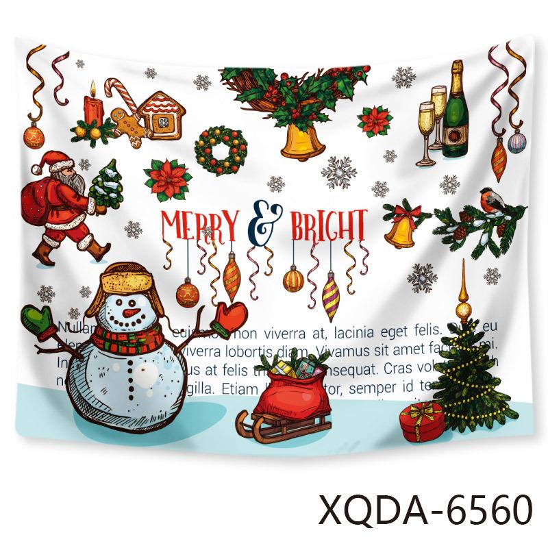 Christmas Tree Tapestry Santa Claus Hanging Cloth Background Cloth Christmas Tree