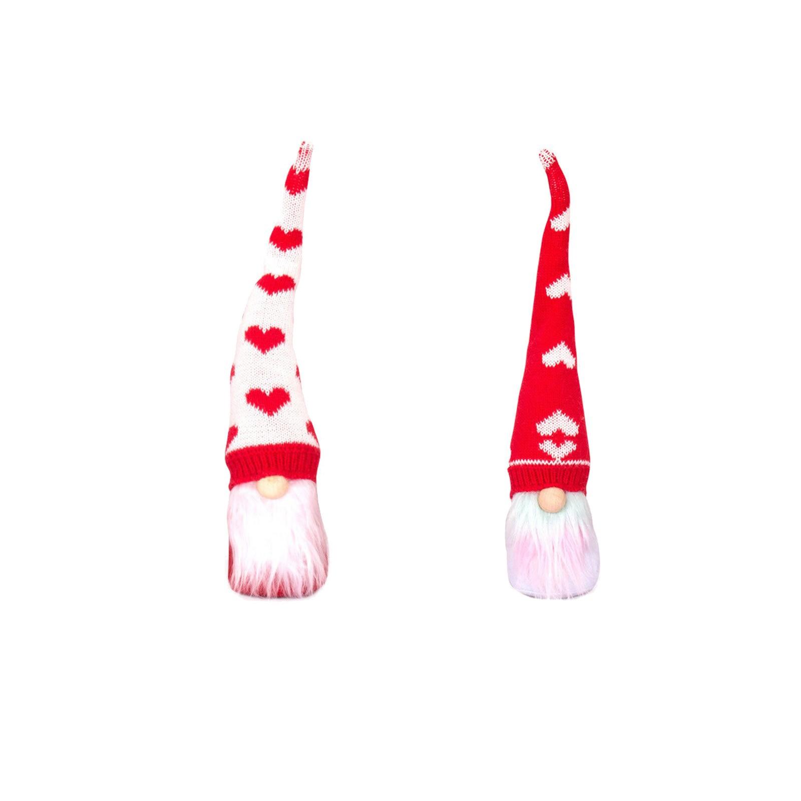 2pcs Valentine s Day Home Table Gnome Ornament Rudolph Doll Wedding Decoration Gift