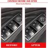 6Sheets Black A/C Central Control Button Stickers  for Mercedes Benz 2007-2014