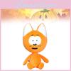 Adorable Kote Kitty Plush Cat Doll Soft Cartoon Toy For Kids In Vibrant Orange Color