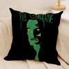 TType O Negative PPeter Steele Cushion Cover Silky Short Plush Invisible Zipper Dustproof Sofa Pillow Case for Home Decor
