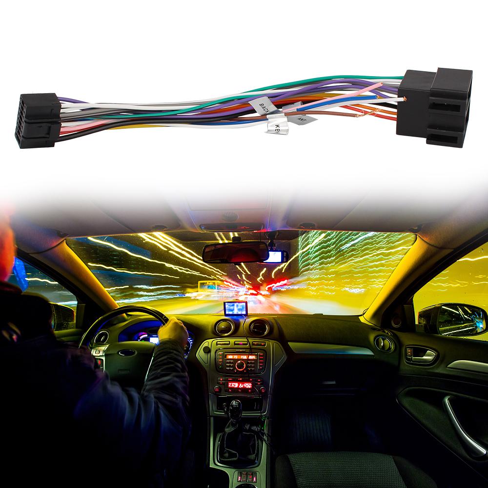 ISO Cable Connector 16 Pin Plug Adapter For ALPINE Stereo 2Din Car MP5 Player Audio Converter Transverter Automotive Accessories