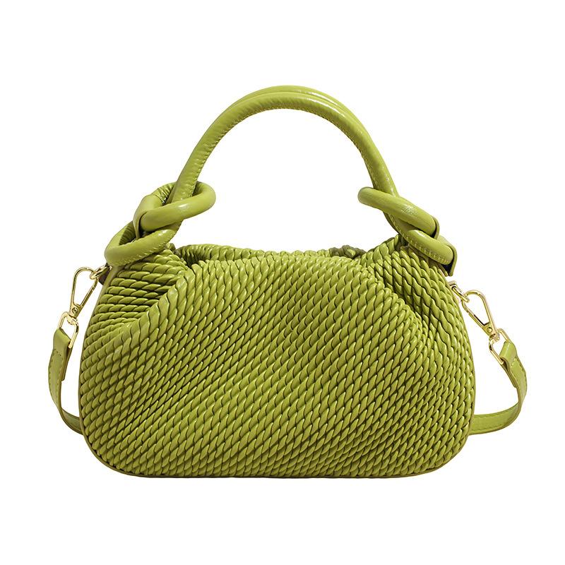 Handmade Woven Bag, Bucket Bag, Crossbody Bag for The Armpit, Commuter Shoulder Bag, Large Capacity Crossbody Bag