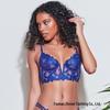European & American Deep V Embroidered Lace Lingerie Set: Ultra-Thin Chest Minimizing Bra.