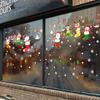Christmas Socks, Holiday Decorations, Electrostatic Glass Doors, Shop and Restaurant Entrance Decorations, Snowman Window Stickers