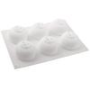 Stampo da Forno in Silicone a 6 Cavità, Stampo per Torta Mousse ai Mirtilli, Stampo per Dessert a Forma di Frutta per Cioccolato Budino Gelato Gelatine