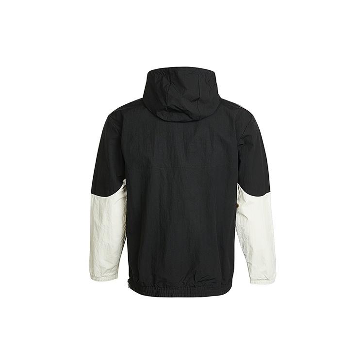 adidas Originals Logo Casual Sports Windproof Hooded Jacket Black Men's GN2429