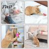Cat Teaser Wand Collar Feather Toy Interactive Hands Free with Feathers Bell Adjustable for Indoor Kitty Solo Play