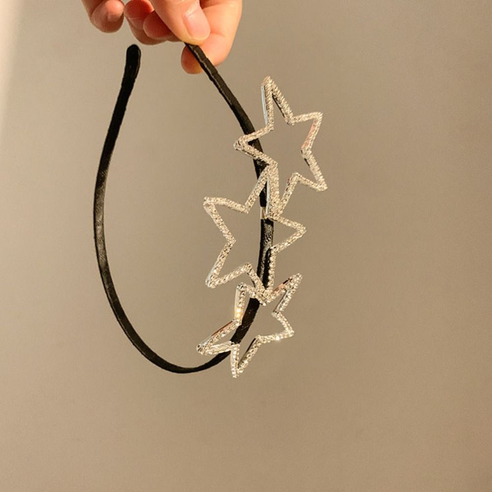 Hollow Pentagram Star Headband  Star Hair Hoop Sweet Pentagram Hairband  Party