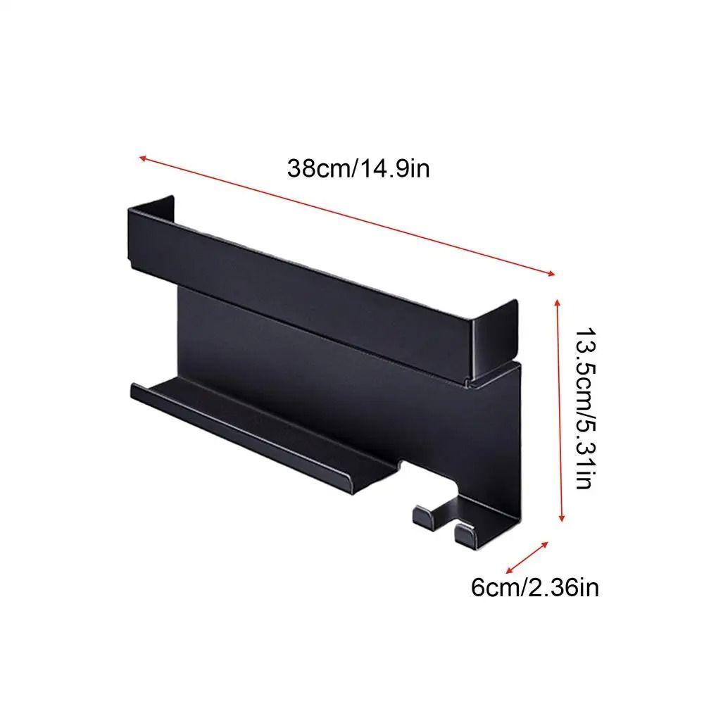 No Drill Wall Mounted Storage Rack Bathroom Shelf Bathroom Hair Dryer Sorting Rack  Straightener