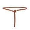 Women Belts Thin Golden Buckle PU Leather Strap For Dress Trousers Casual Black Ladies Female Designer Waistband