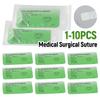 1-100PCS 4/0 Medical Thread Suture Nylon Surgeon Needle For Teaching Suture Nylon Thread Veterinary Practice Suture Kit
