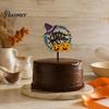 Halloween Theme Cupcake Picks Cake Topper, Acrylic Castle Bat Skull Decoration for Party, Haunted House Toppers Spooky Birthday Insert with