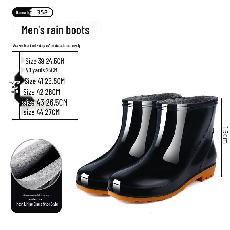 

Мужские Нескользящие Водонепроницаемые Высокие Резиновые Рабочие Ботинки - Утолщенные Ботинки из Водного Каучука с Бесплатной Доставкой 40