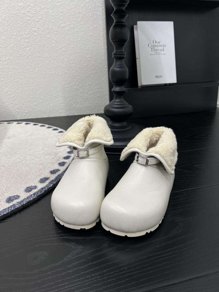 Women's Soft Elastic Flip-fold Two Wear Thick Bottom Winter Fur One Warm Cold Padded Snow Boots Non-slip Wear Casual Sports Cotton Boots