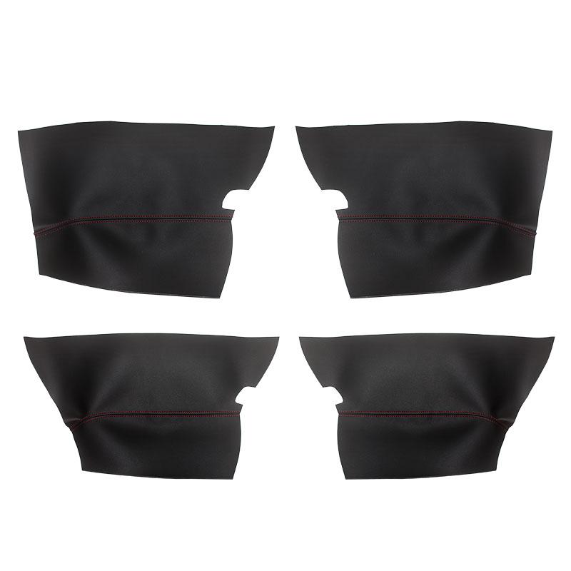 4 pezzi/set Rivestimento Pannello Bracciolo Maniglia Porta Auto in Pelle Microfibra Per Skoda Fabia 2008 2009 2010 2011 2012 2012
