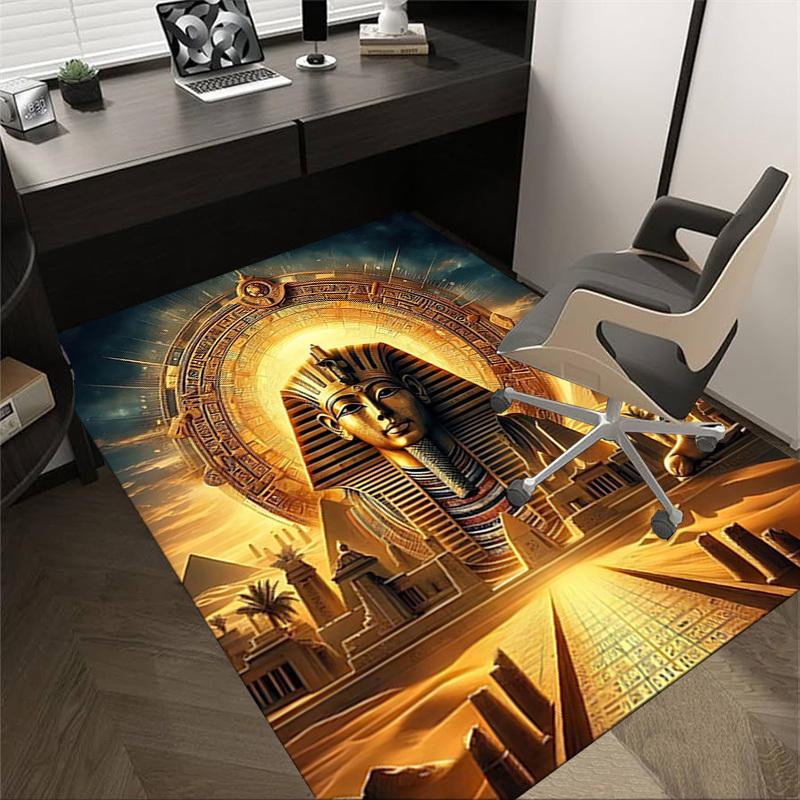 

1PC Egyptian Sphinx Anti-slip carpet, suitable for Office, bedroomand playrooms. It can also be used as a sofa footrest cover-R63 60cm by 90cm