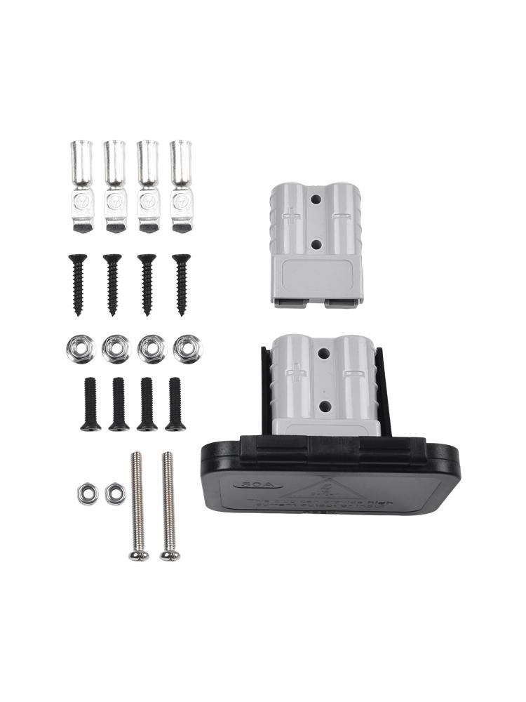 Compact Size 50A 600V Twin Dual Flush Mount Bracket for Power Connection