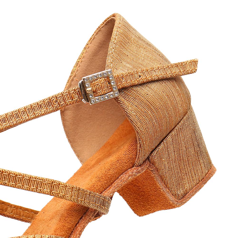 Mädchen-Lateintanzschuhe, niedriger Absatz, Damen-Ballsaal-Tango-Sandalen, 3,5 cm Absatz
