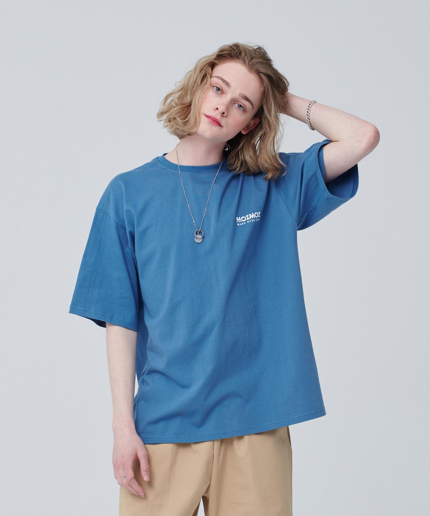 Moz Moz Blue Mood Oversized T-Shirt_Blue 1
