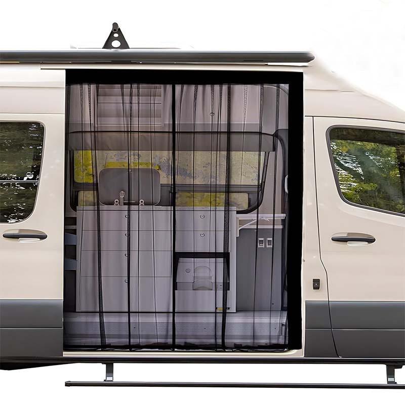 Outdoor Camping RV Anti-Mosquito Mesh Door Curtain with Magnetic Closure