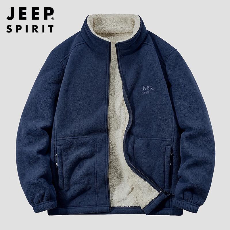 

JEEP SPIRIT Men s Fleece Lined Stand Collar Jacket 2XL