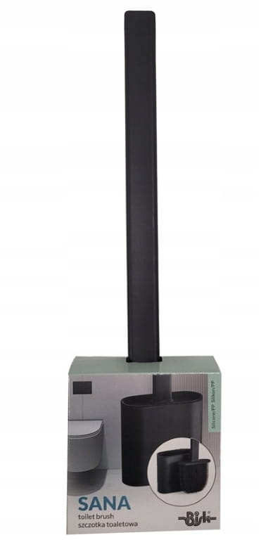 Toilet brush 365x65cm, freestanding or wall-mounted, Matte Black