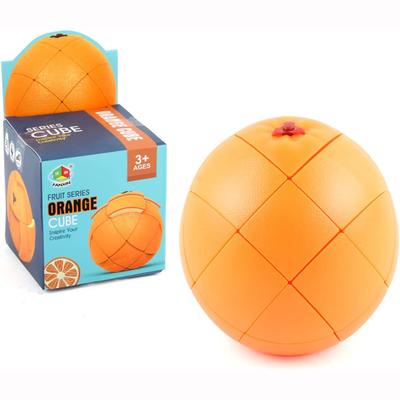 Speed Cube Set, 3D Fruit Rubik Cube Colorful Orange Peach Lemon Pear Magic Cube Puzzle Cube Toy Gift for Kids Adults Anti Anxiety Turns Quick