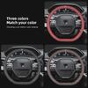Coprivolante in Pelle Scamosciata da 38 cm Accessori per Peugeot 208 308 206 307 207 3008 407 508 5008 301 406 408 607 4008