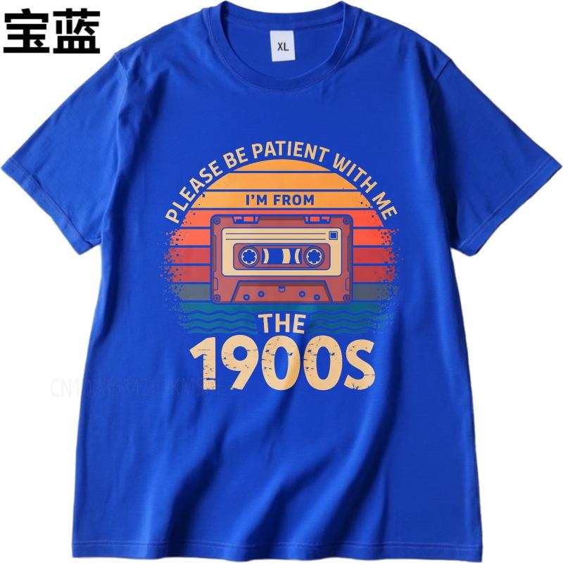 Big size summer Boys t shirt Please Be Patient With Me Im From The 1900s Short Sleeve Workout Oneck Tee shirt cotton men top
