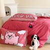 Pure Cotton Pillow Set: Includes Single 48x74cm Pillowcase, Pair of Pillow Inserts, Liner, and Cover.